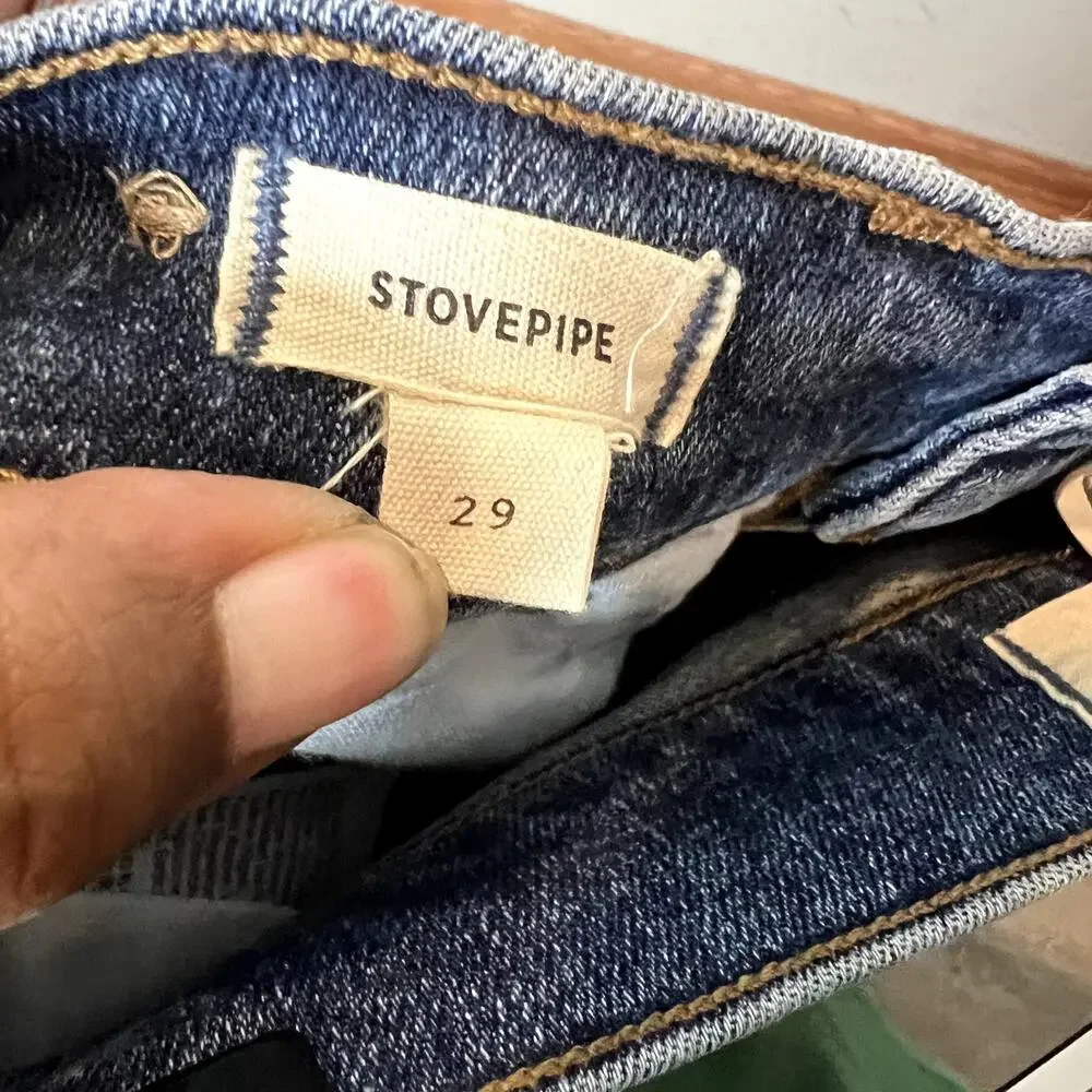 Madewell‎ Stovepipe Jeans Womens 29 Blue Straight Leg High Rise Denim